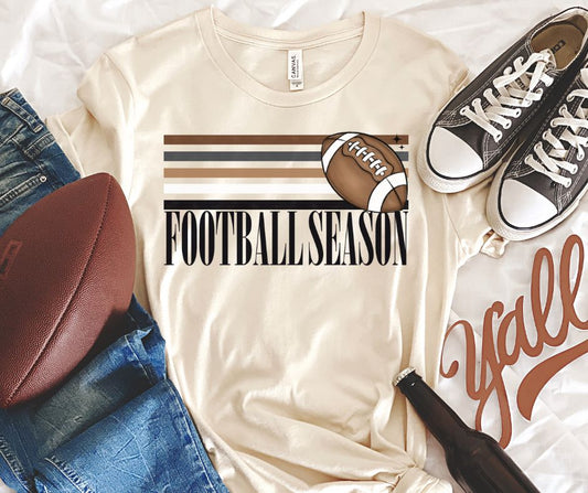 Football Season Retro Stripe - DTF