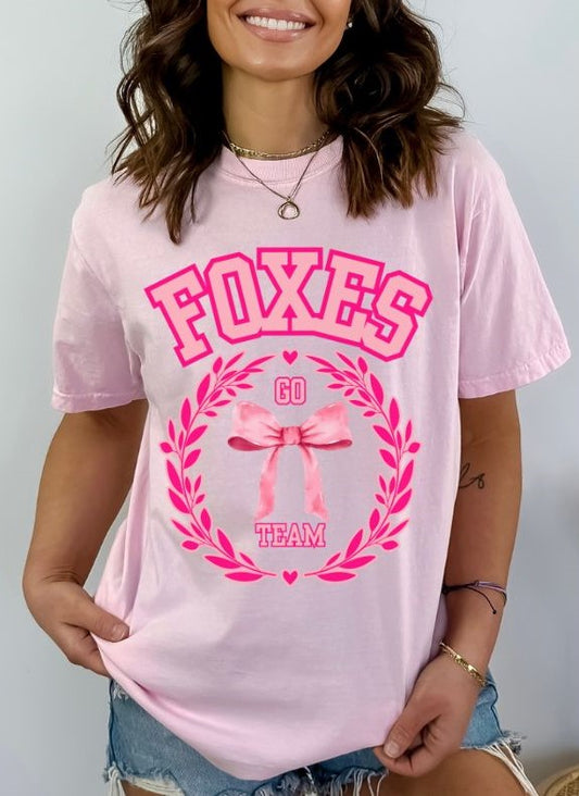 Foxes (Coquette Pink Bows) - DTF