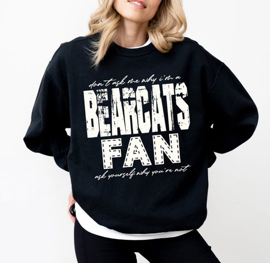 Bearcats (Don't Ask Me Why Spirit Mascot) - DTF