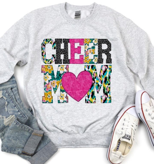 Cheer Mom (embroidered look) - DTF