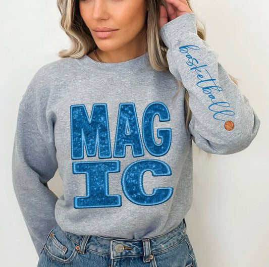 Magic (basketball - Sequins/Embroidery look) - DTF