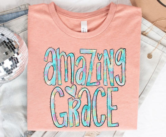 Amazing Grace (Pastel Watercolor) - DTF