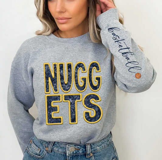 Nuggets (basketball - Sequins/Embroidery look) - DTF