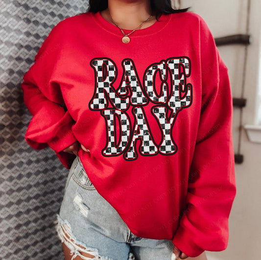 Race Day (sequin/embroidered look) - DTF