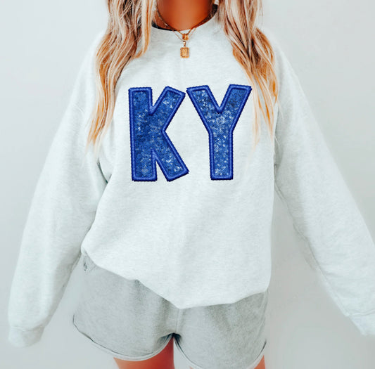 KY - Kentucky (Sequins/Embroidery look) - DTF