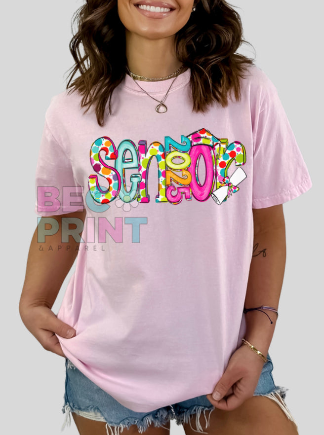 Senior 2025 Bright Polka Dots - DTF