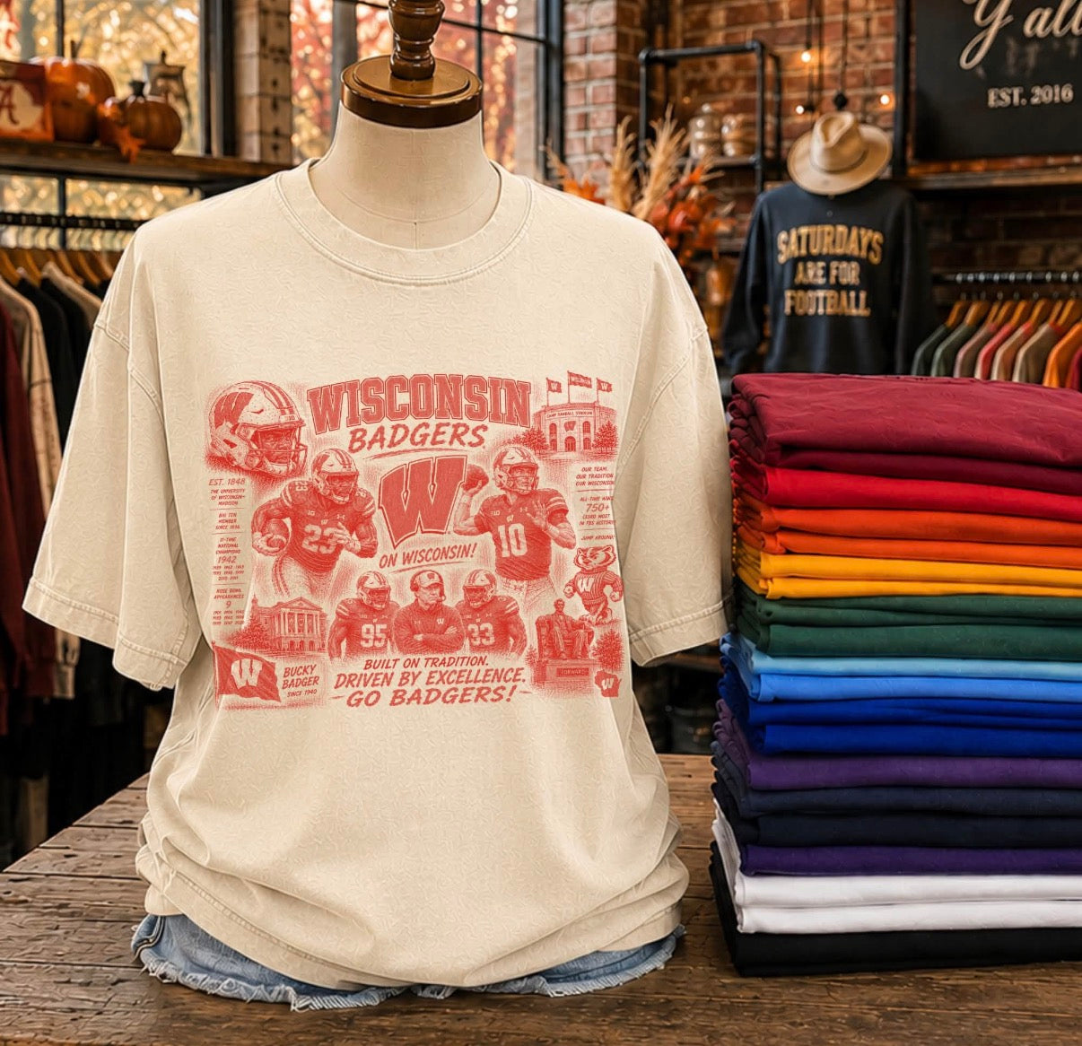 Wisconsin (Sketch Collage Teams) - DTF (Copy)
