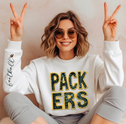 Packers (Football teams - Sequins/Embroidery look) - DTF