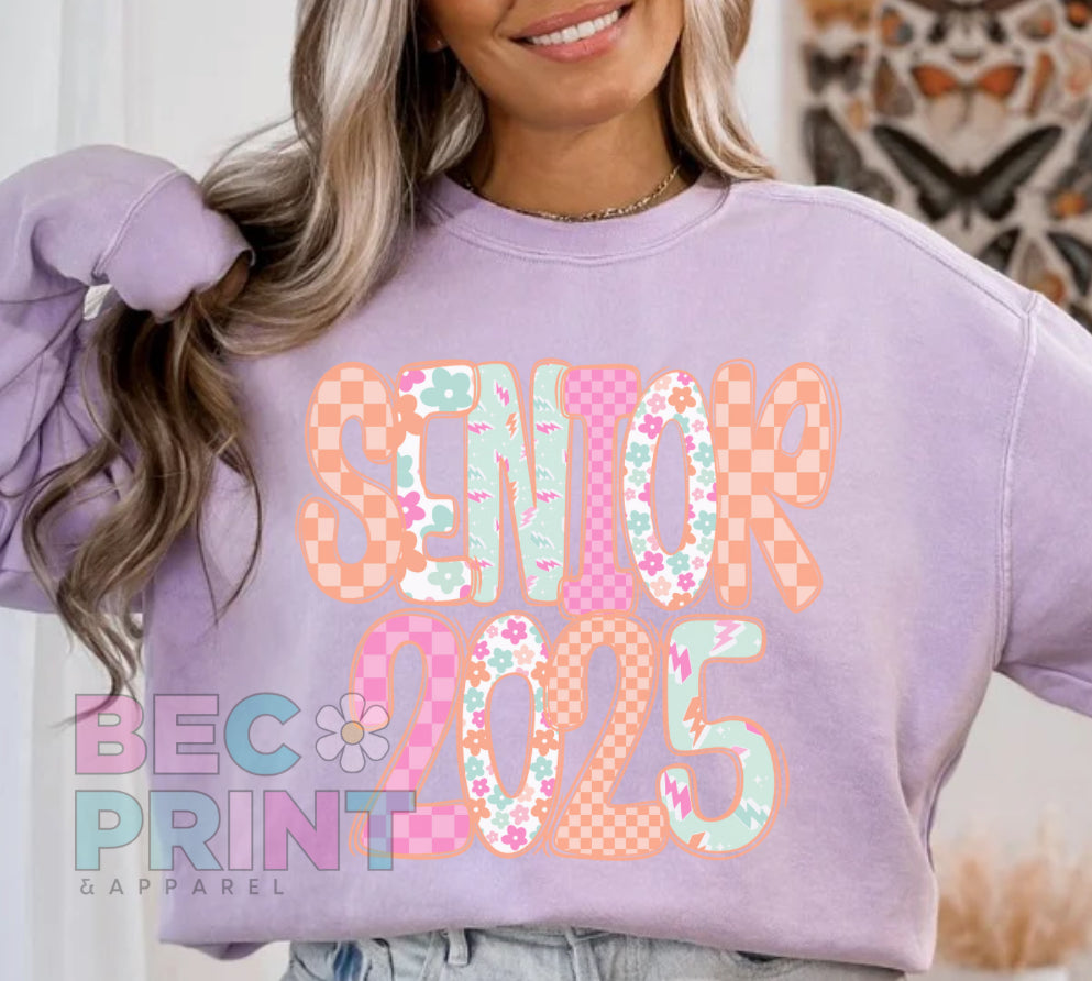 Senior 2025 Floral Pastel - DTF