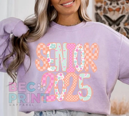 Senior 2025 Floral Pastel - DTF