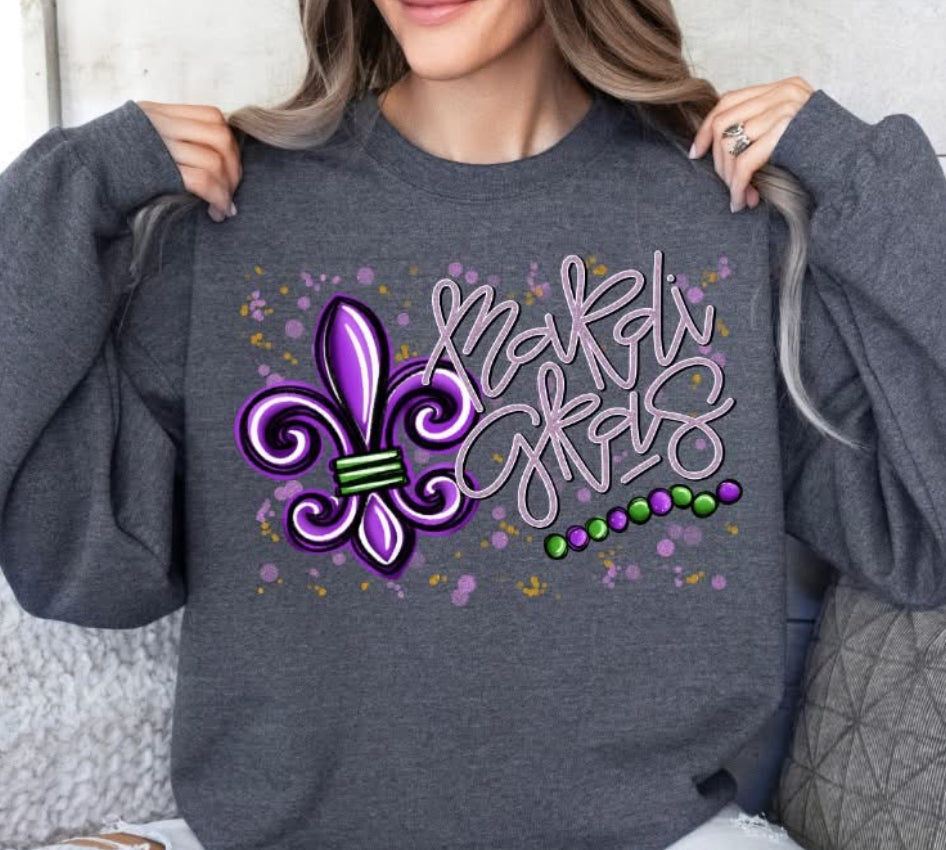 Mardi Gras (Fleur De Lis) - DTF