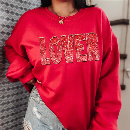 Lover (sequin/embroidered look) - DTF