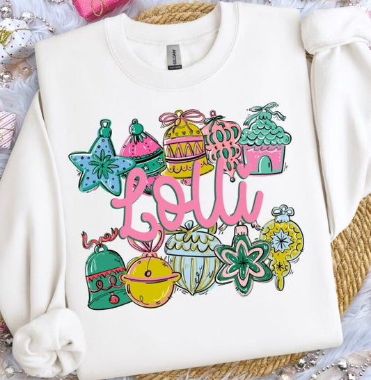 Lolli (Ornament Name Frame) - DTF