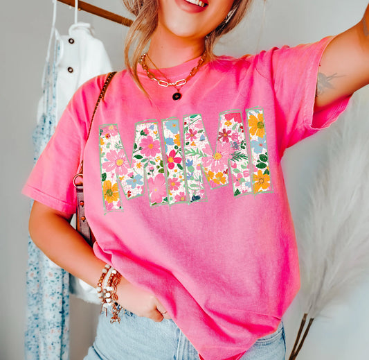 Mimi (Floral Doodle Distressed) - DTF