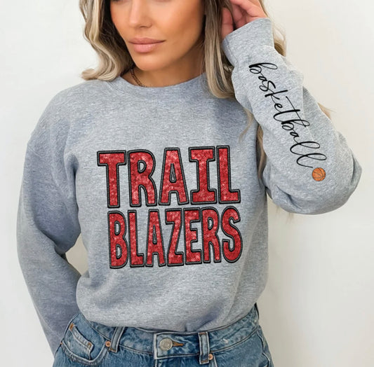 Trailblazers (basketball - Sequins/Embroidery look) - DTF