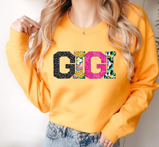 Gigi (embroidered look) - DTF