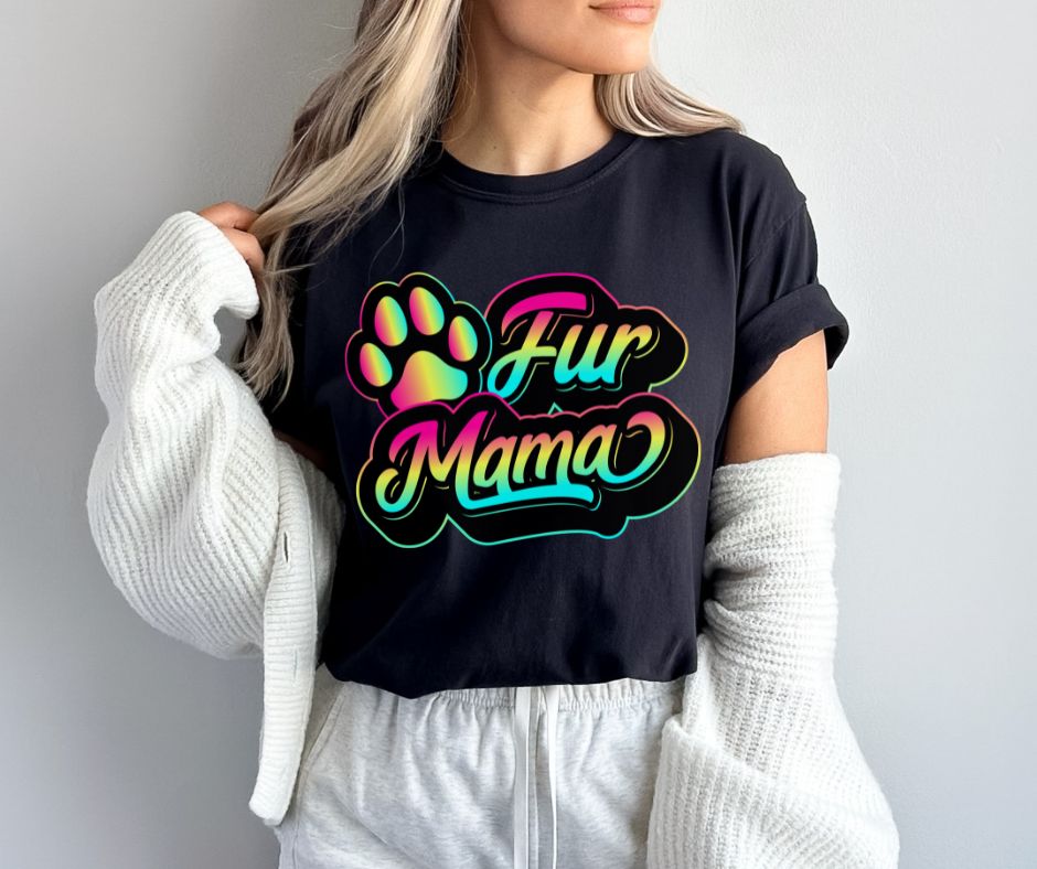Fur Mama (Retro Neon look) - DTF