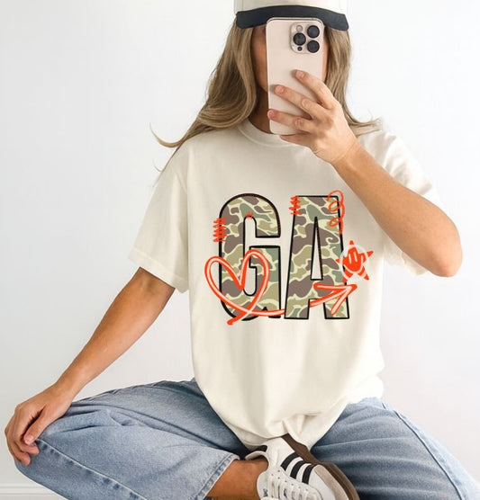 GA (Doodle Camo State Abbreviation) - DTF