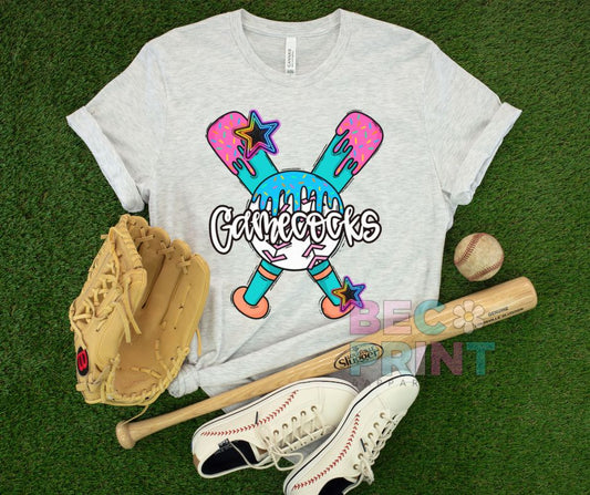 Gamecocks (Baseball Drip) - DTF