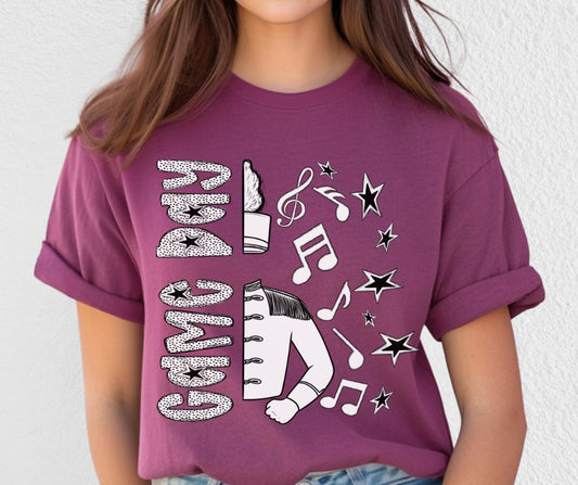 Game Day Band (Black/White Dotties) - DTF