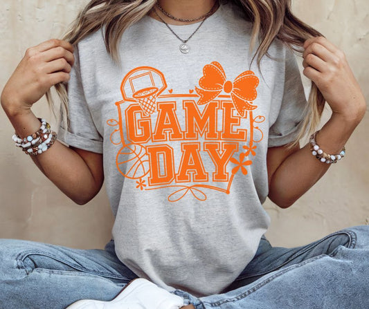 Basketball Game Day Coquette (Orange) - DTF