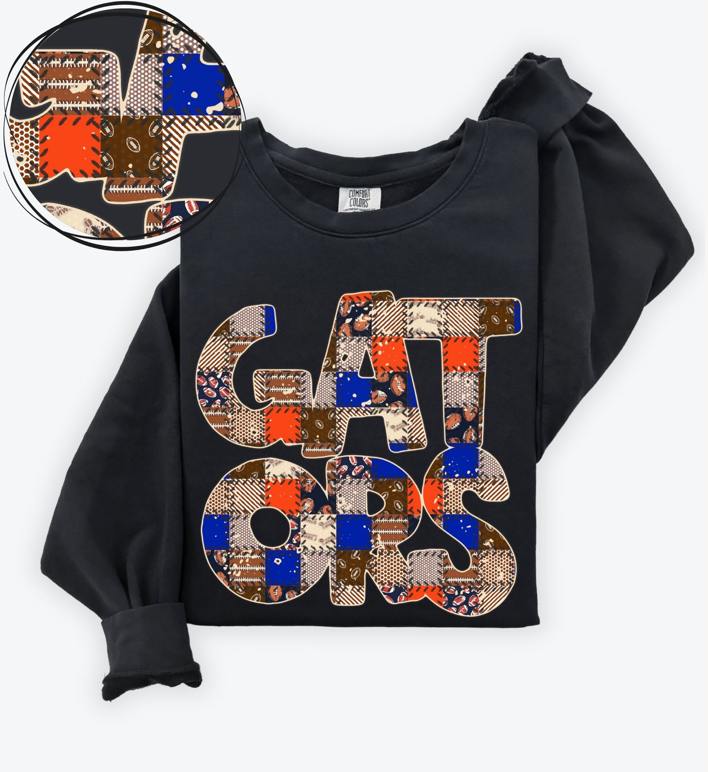 Gators (Quilted Patchwork Football Teams) - DTF