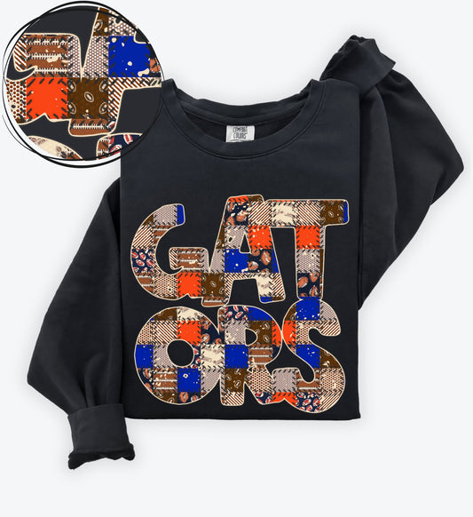 Gators (Quilted Patchwork Football Teams) - DTF