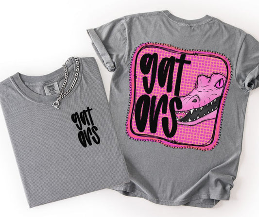 Gators (Pink Frame Mascots 2-in-1 front/back) - DTF