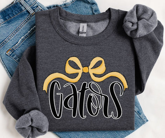 Gators (Yellow Gold Bow) - DTF