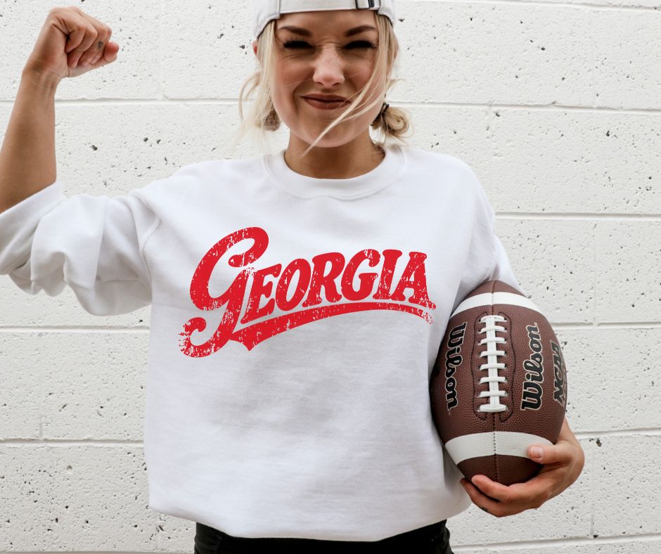 Georgia (College Simple Vintage Style) - DTF