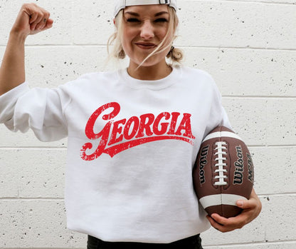 Georgia (College Simple Vintage Style) - DTF