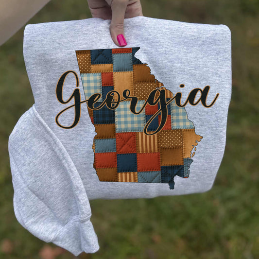 Georgia (Quilted Patchwork State) - DTF