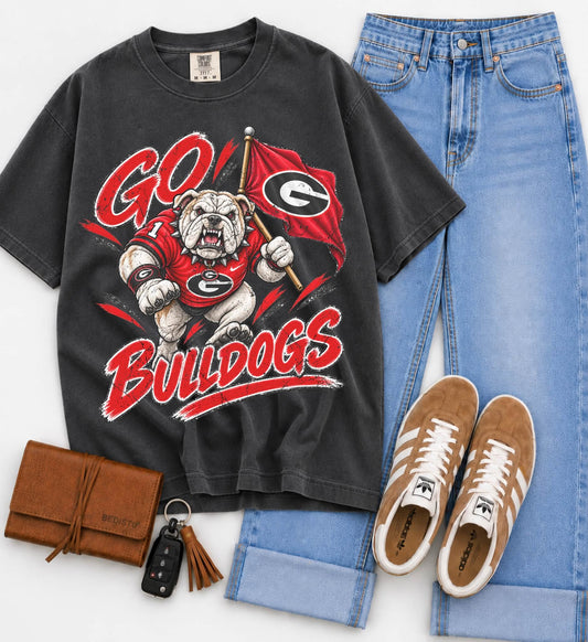 Georgia (Vintage Distressed Go Mascots) - DTF