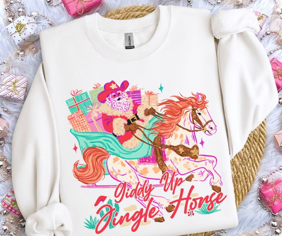 Giddy Up Jingle Horse - DTF