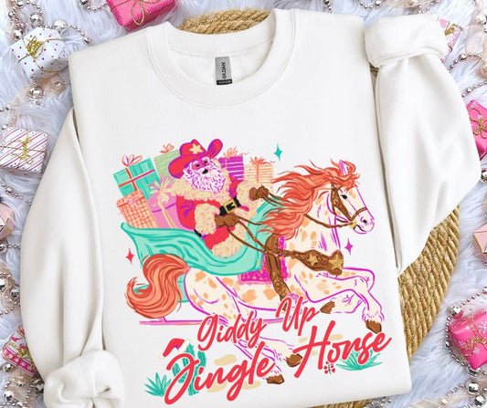 Giddy Up Jingle Horse - DTF