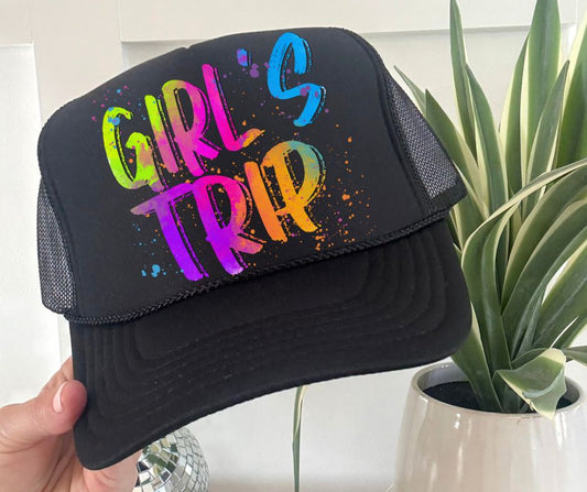 Girl's Trip (Bright Colored Graffiti Style Words) - DTF