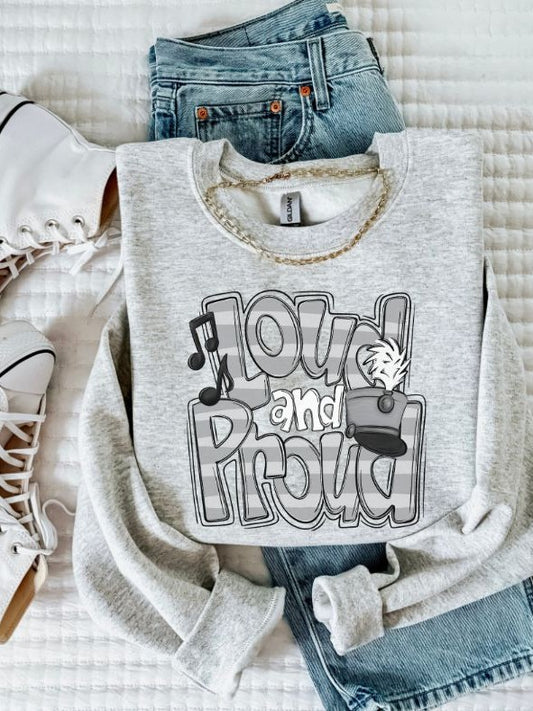 Loud and Proud Band (Gray) - DTF