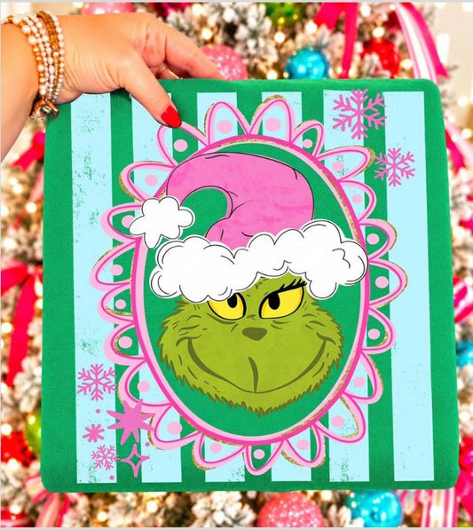 Green Guy Frame with Stripes - DTF