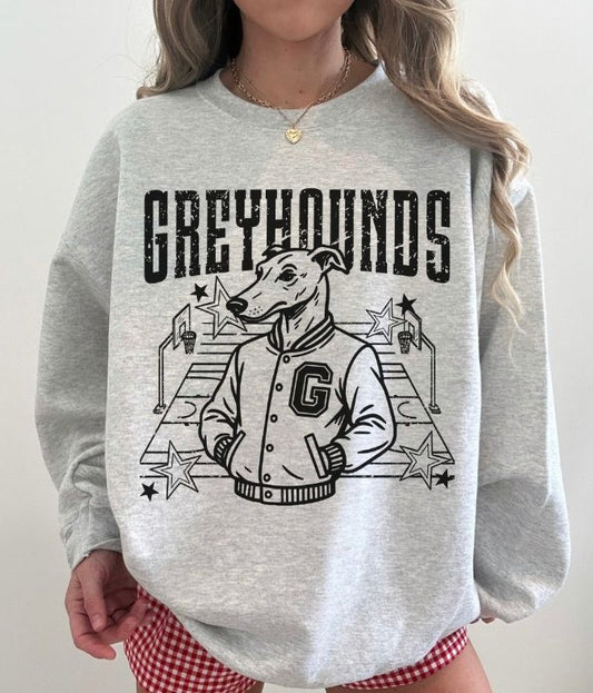 Greyhounds (Basketball Letterman Mascot) - DTF