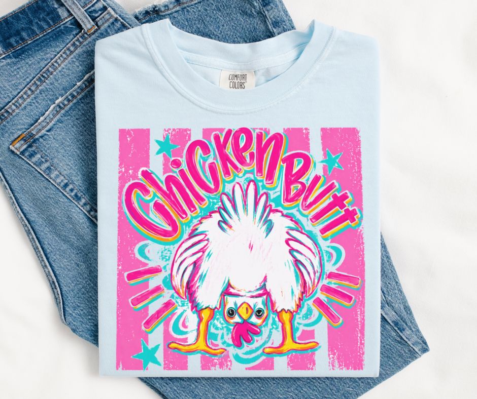 Guess What Chicken Butt (2-in-1 front/back combo) - DTF