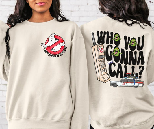 Who you gonna Call (2-in-1 front pocket/back design) - DTF