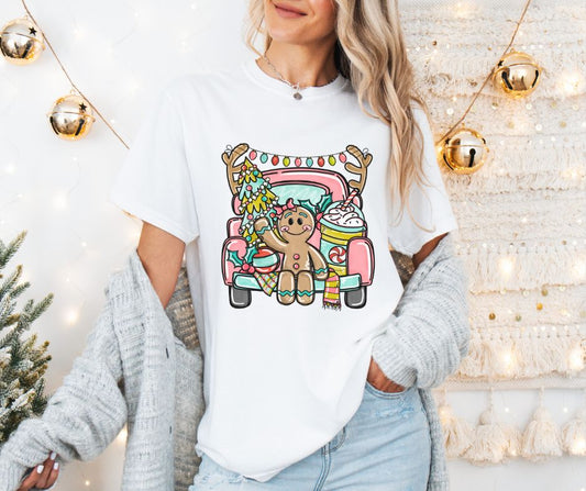Gingerbread Truck (girl) - DTF