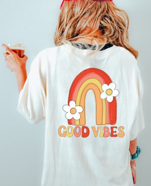Good Vibes (2-in-1, front/back design) - DTF