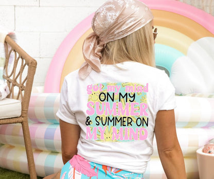 Got my mind on Summer (2-in-1, front/back design) - DTF