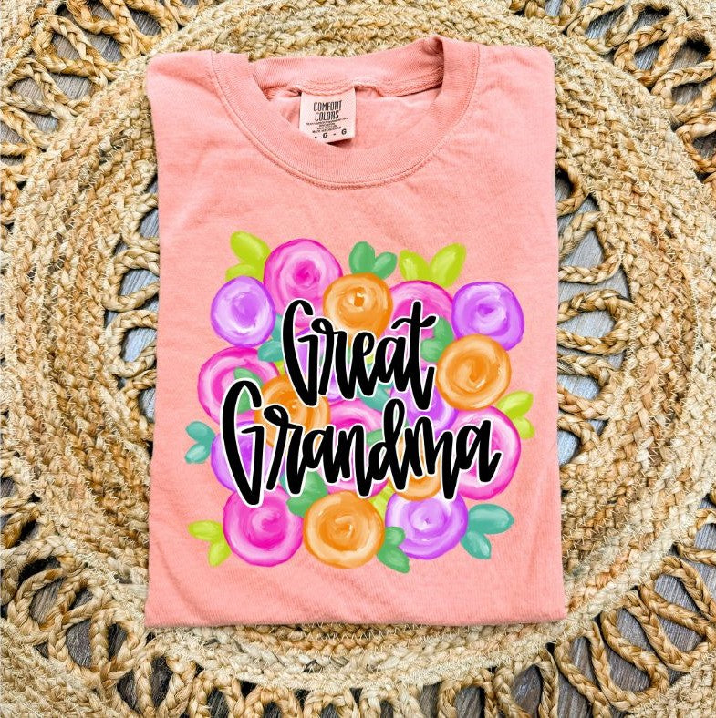 Great Grandma (Mother's Day Floral) - DTF