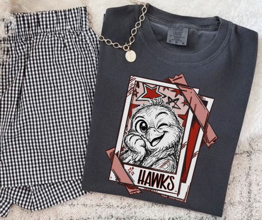 Hawks - Crimson (Cutie Patootie Mascots) - DTF