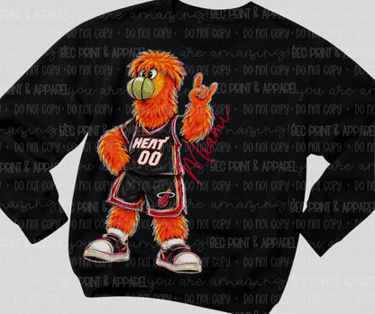 Heat (Rockin NBA Mascot) - DTF