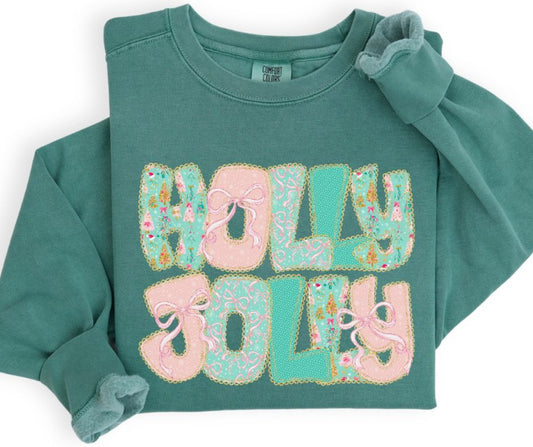 Holly Jolly (Pastel Bow) - DTF