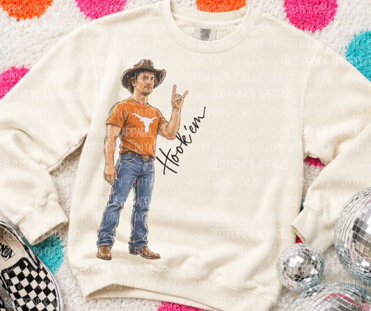 Hook Em (Rockin Mascot College) - DTF