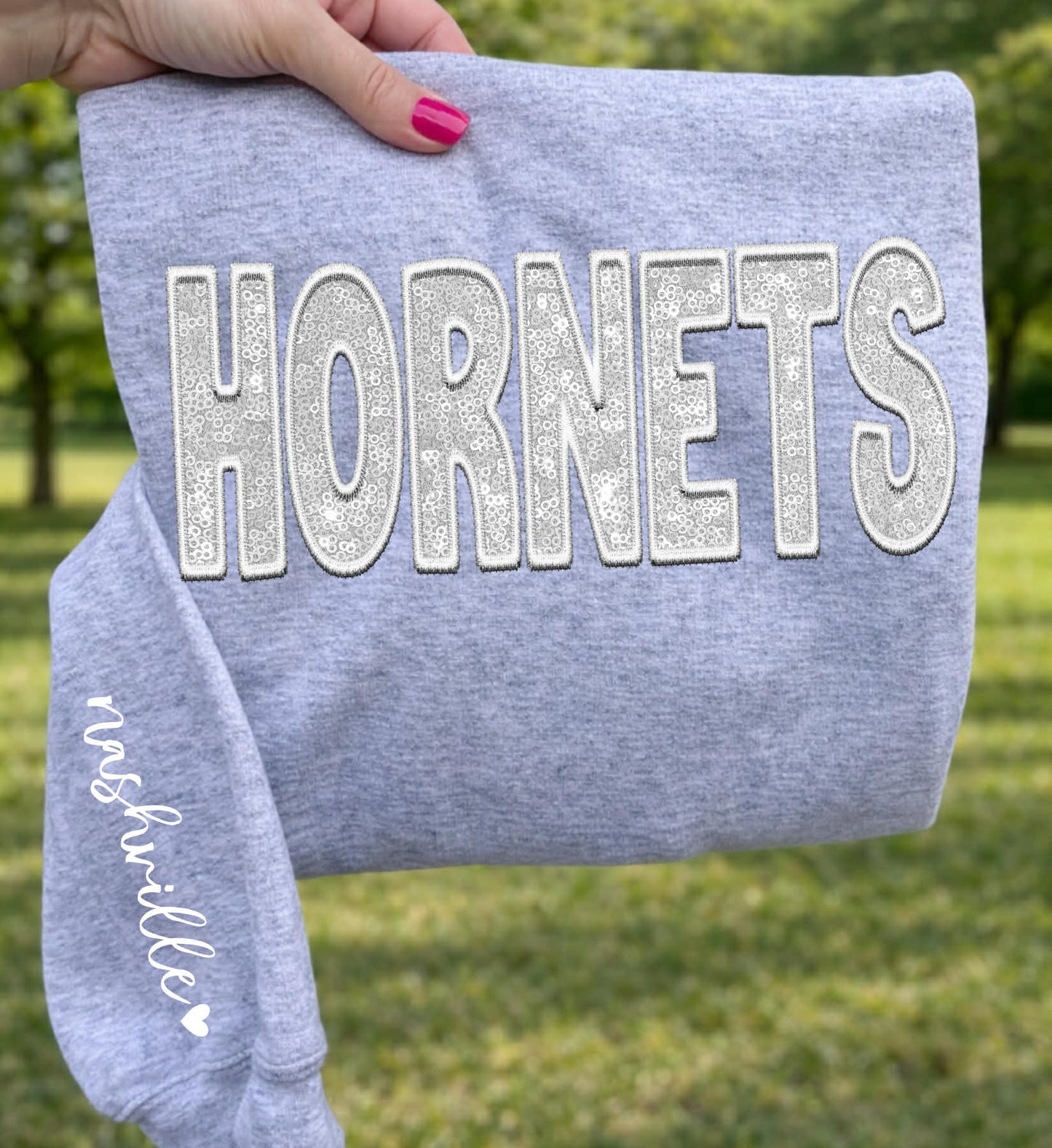 Hornets - Nashville (Sequins/Embroidery look) - DTF